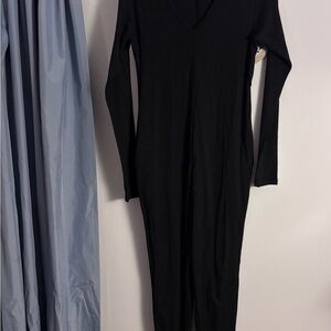 Smash + Tess long sleeve black romper